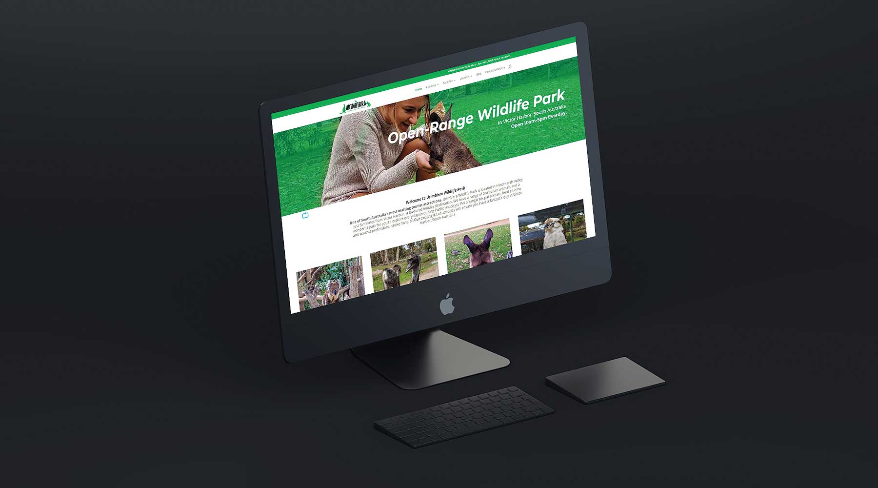 marketing urimbirra website design wildlife park marketing