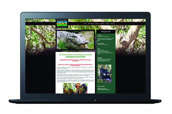 website design wildlife park before and after