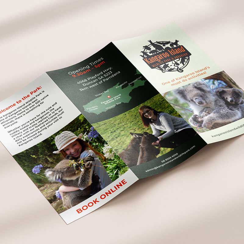 marketing wildlife park zoo advertising tourism website design logo design